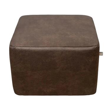 OTTOMAN SQUARE NANOUK DARK BROWN