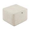 OTTOMAN ROUND ROWAN CREAM/GOLD