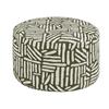 OTTOMAN ROUND OLSEN GREEN