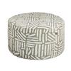 OTTOMAN ROUND OLSEN GREEN