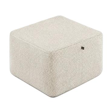 OTTOMAN SQUARE ROWAN CREAM/GOLD