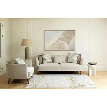 SONA 160X230CM NATURAL/GOLD