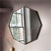 Bowie Octagon Mirror Black 800x800mm