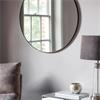 Bowie Round Mirror Black 800x800mm