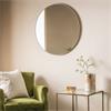 Bowie Round Mirror Champagne 800x800mm