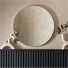 Bowie Round Mirror Silver 800x800mm