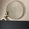 Bowie Round Mirror Silver 800x800mm