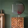 Bowie Round Mirror Silver 800x800mm