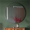 Bowie Round Mirror Silver 800x800mm