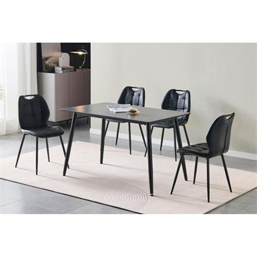 Andrea PU Dining Chair Black