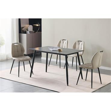 Andrea PU Dining Chair Taupe