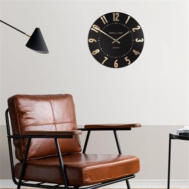 12'' Mulberry Wall Clock Noir
