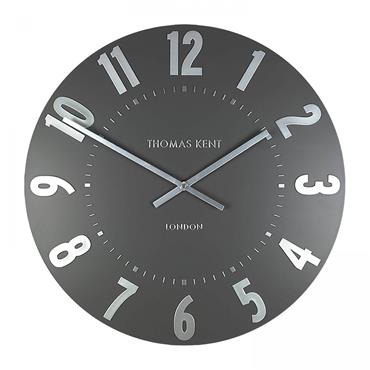20'' Mulberry Wall Clock Graphite Silver