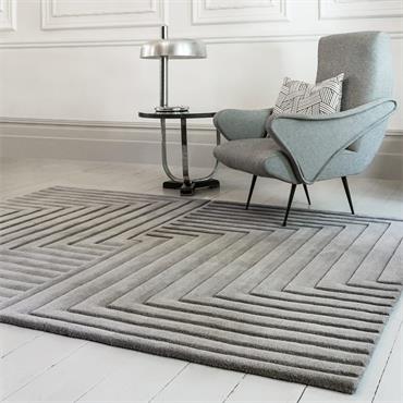 Form 160x230cm Silver