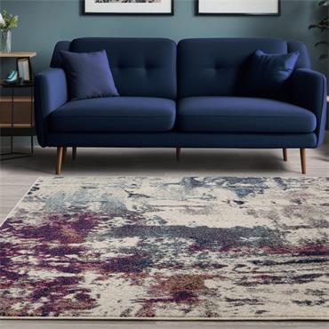 Nova 200x290cm Abstract Navy/Fuchsia NV23