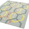 Matrix 160x230cm 67 Hexagon Silver