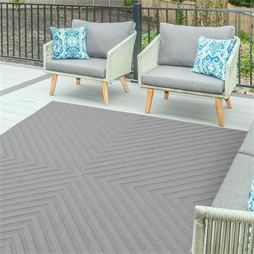 Antibes 200x290cm AN07 Light Grey Arrow