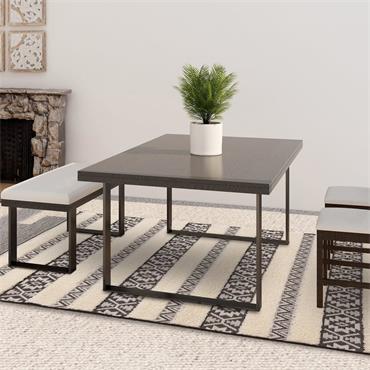 Monty 080x150cm MN03 Black/Cream Stripe