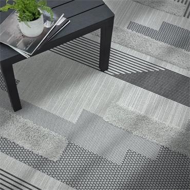Monty 120x170cm MN05 Black/Grey Geometric