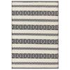 Monty 200x290cm MN03 Black/Cream Stripe