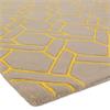 Nexus 120x170cm Fine Lines Silver/Yellow