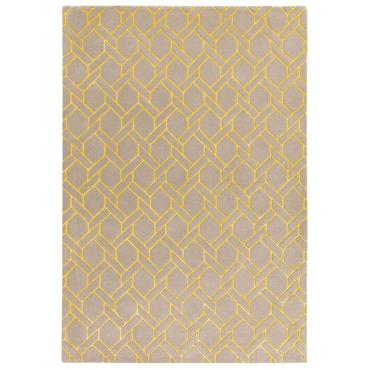 Nexus 120x170cm Fine Lines Silver/Yellow