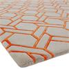 Nexus 160x230cm Fine Lines Silver/Orange