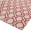 Nexus 160x230cm Fine Lines Silver/Red