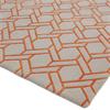 Nexus 200x290cm Fine Lines Silver/Orange