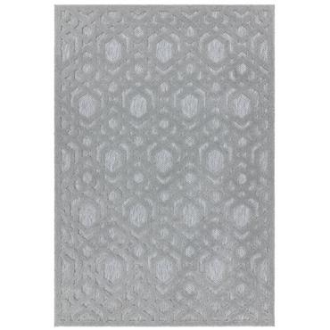 Salta 200x290cm SA03 Silver Geometric
