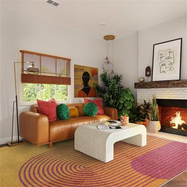 Muse 160x230cm Orange Retro MU13