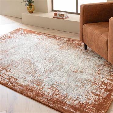 Kuza 200x290cm Border Terracotta