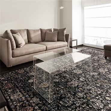 Sovereign 120x166cm Black Vintage Floral