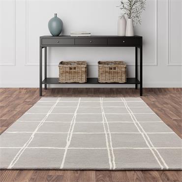Albany 120x170cm Grid Silver