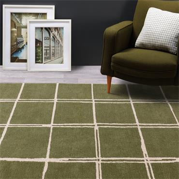 Albany 160x230cm Grid Olive