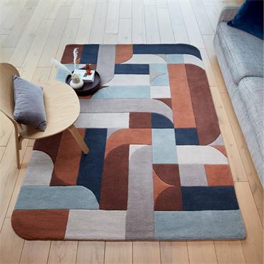 Matrix 160x230cm 88 Klotski Terracotta