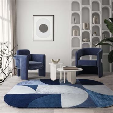 Matrix 200x300cm 74 Oval Indigo