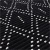 Nepal 160x230cm Black/Cream Diamond Rug