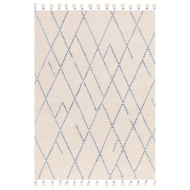 Nepal 160x230cm Cream/Blue Linear Rug