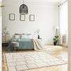 Nepal 160x230cm Cream/Black Tile Rug