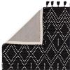 Nepal 200x290cm Black/Cream Diamond Rug