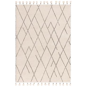 Nepal 200x290cm Cream/Black Linear Rug