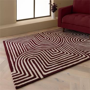 Reef Rug 160x230cm RF29 Curve Plum
