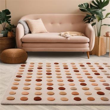 Dotty Rug 200x300cm Earthy