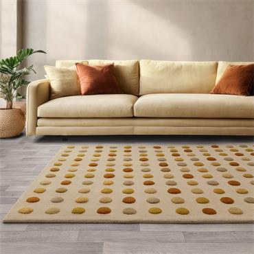 Dotty Rug 200x300cm Gold