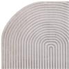 Kuza 120x170cm Shape Silver / Grey