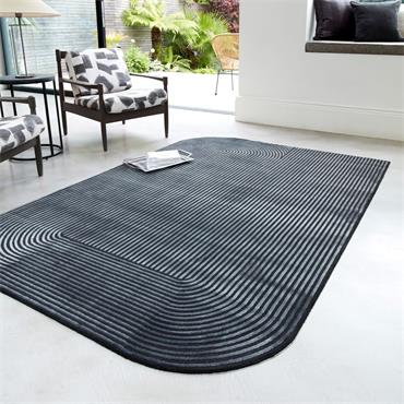 Kuza 120x170cm Shape Black / Charcoal