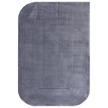 Kuza 160x230cm Shape Black / Navy