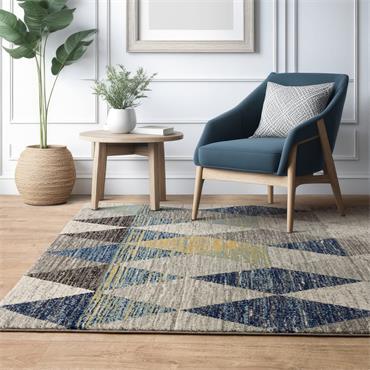 Muse 160x230cm Harlequin Blue MU25