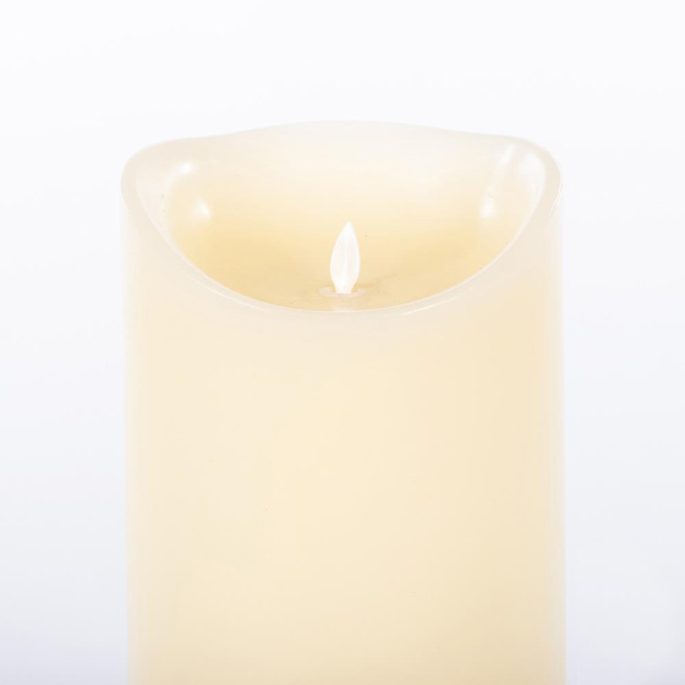 FLICKER LED CANDLE W/5HR TIMER IVORY 25CM Castle Davitt Furniture Ireland